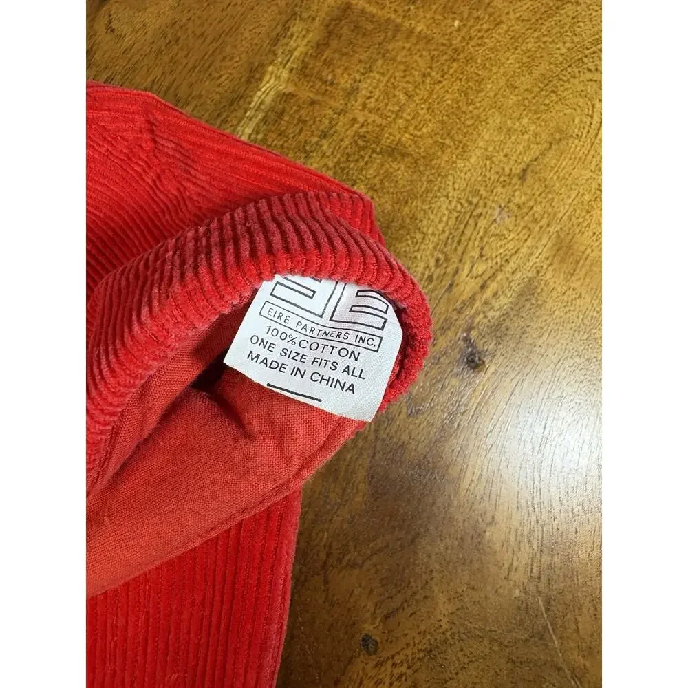 Vintage Bob Evans Corduroy Red Hat